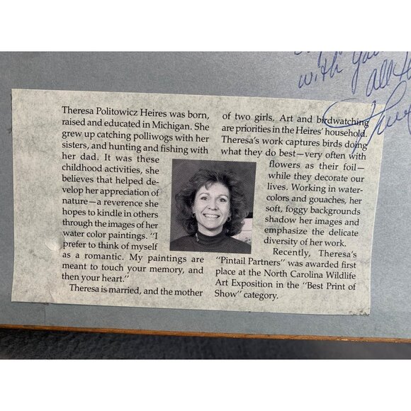 Framed Mouse Watercolor by Theresa Politowicz in Gold Frame Signed 10x10 - Picture 5 of 10